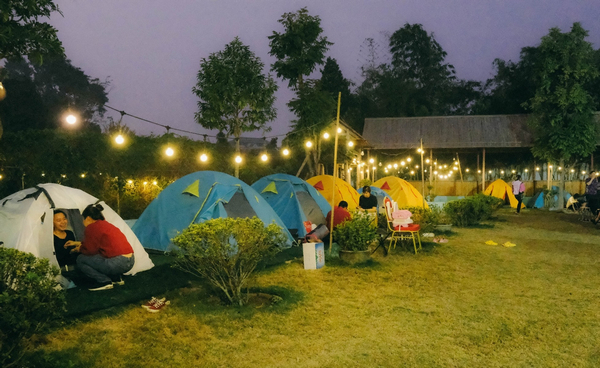 Trải nghiệm camping tại núi Ngăm Nam Định 