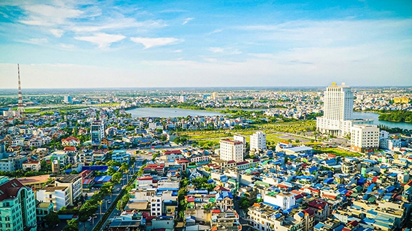 Hình ảnh thành phố Nam Định nhìn từ xa