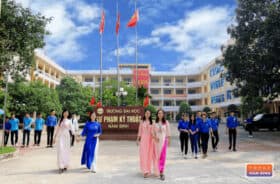 Khuôn viên trường Đại học Sư phạm Kỹ thuật Nam Định