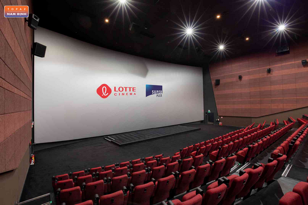 Không gian bên trong rạp chiếu phim Lotte Nam Định 