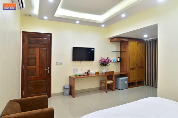 Những tiện nghi bên trong phòng nghỉ tại Ruby Hotel Nam Định