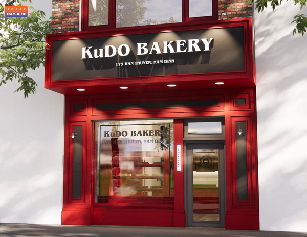 Cửa hàng Kudo Bakery tọa lạc tại vị trí trung tâm thành phố 