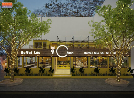 Nhà hàng tọa lạc ở vị trí đăc địa nhất thành phố Nam Định