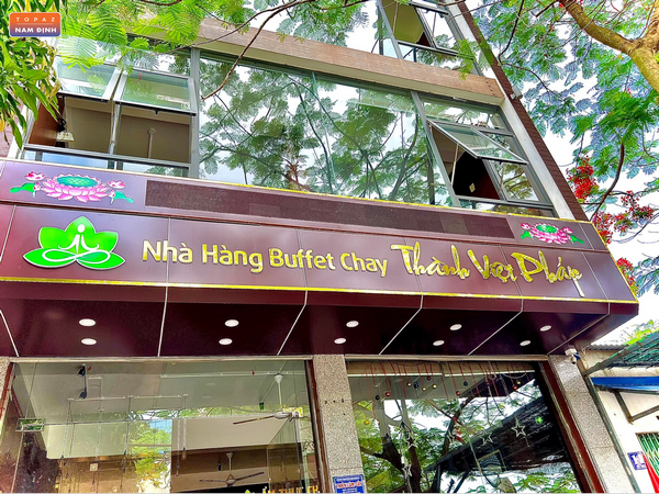 Nhà hàng Thành Việt Pháp là quán buffet chay duy nhấ tại Nam Định