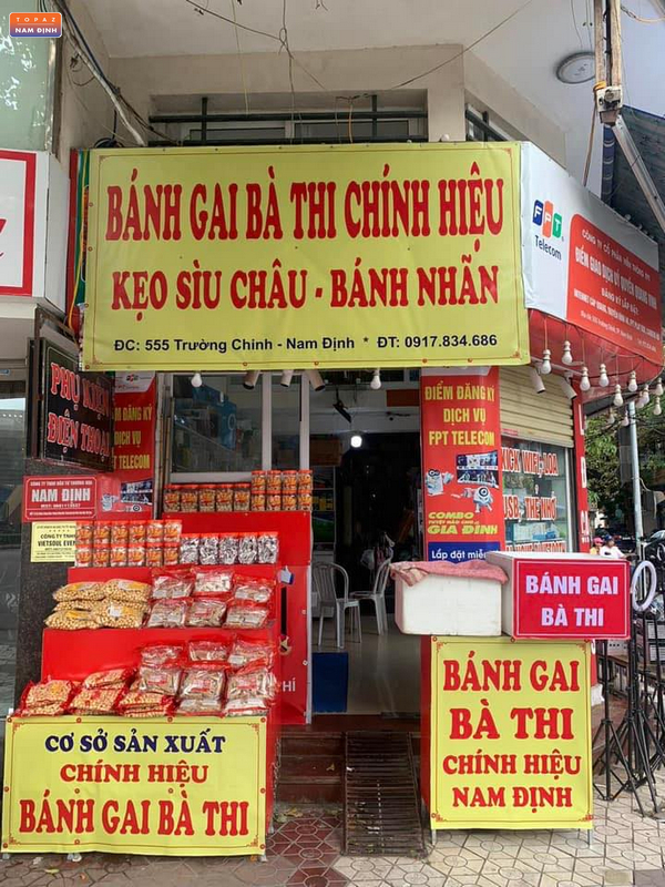Cửa hàng bánh gai Bà Thi Nam Định 