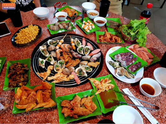 Buffet lẩu nướng tại Tửu Quán với đa dạng món ăn khác nhau 
