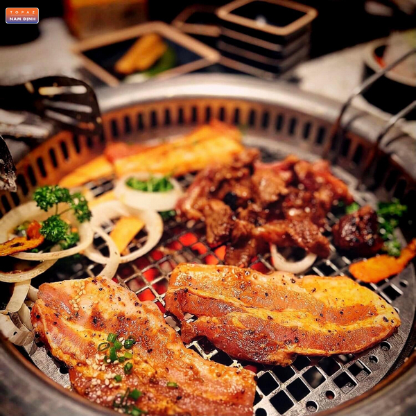 Thịt nướng chuẩn vị hàn Quốc tại King BBQ Buffet Nam Định