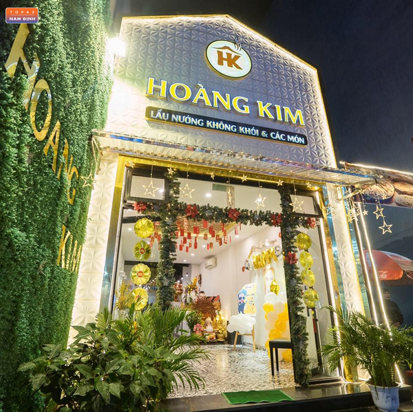 Nhà hàng lẩu nướng Hoàng Kim tọa lạc ở ví trí đắc địa