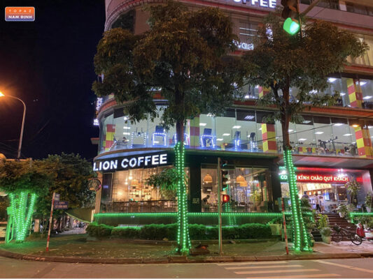 Quán Lion Coffee Nam Định nằm ở vị trí trung tâm thành phố