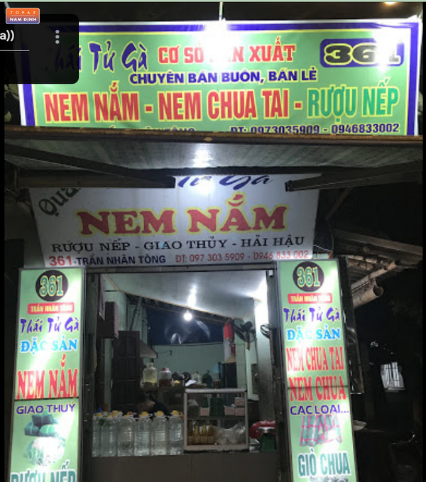 Quán nem nắm 361 Nam Định 