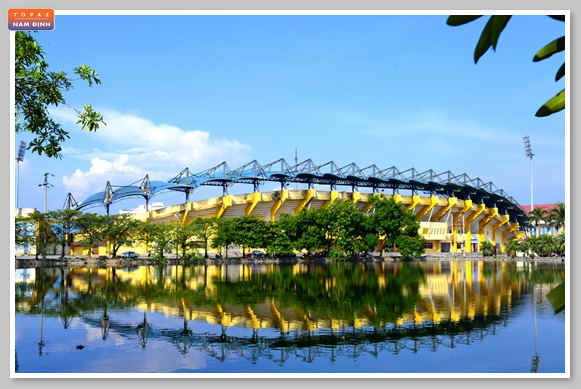 Hình ảnh sân vận động Thiên Trường trở thành biểu tượng của thành phố Nam Định