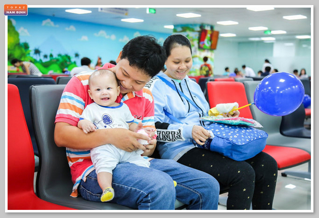 VNVC Nam Định có khu vui chơi cho trẻ nhỏ trong quá trình tiêm chủng 