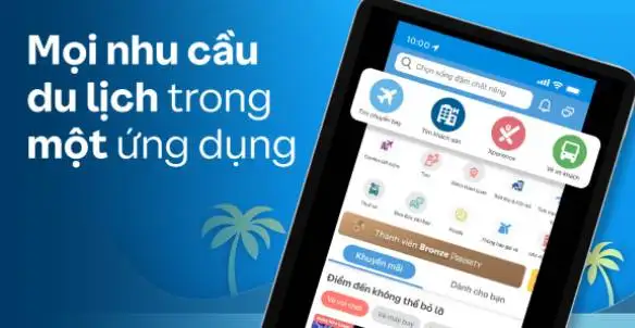 Sử dụng các app như Traveloka để xem giá vé